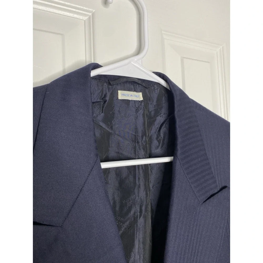 Brioni Men's Battaglia 100% Wool Blazer Blue Size 45‎ *read*